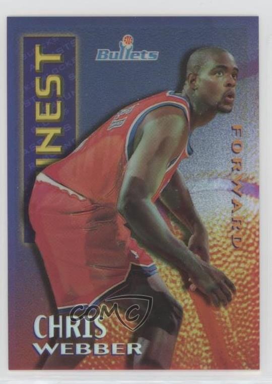 1995-96 Topps Finest Mystery Borderless Refractor/Gold Chris Webber #M8 HOF n8q