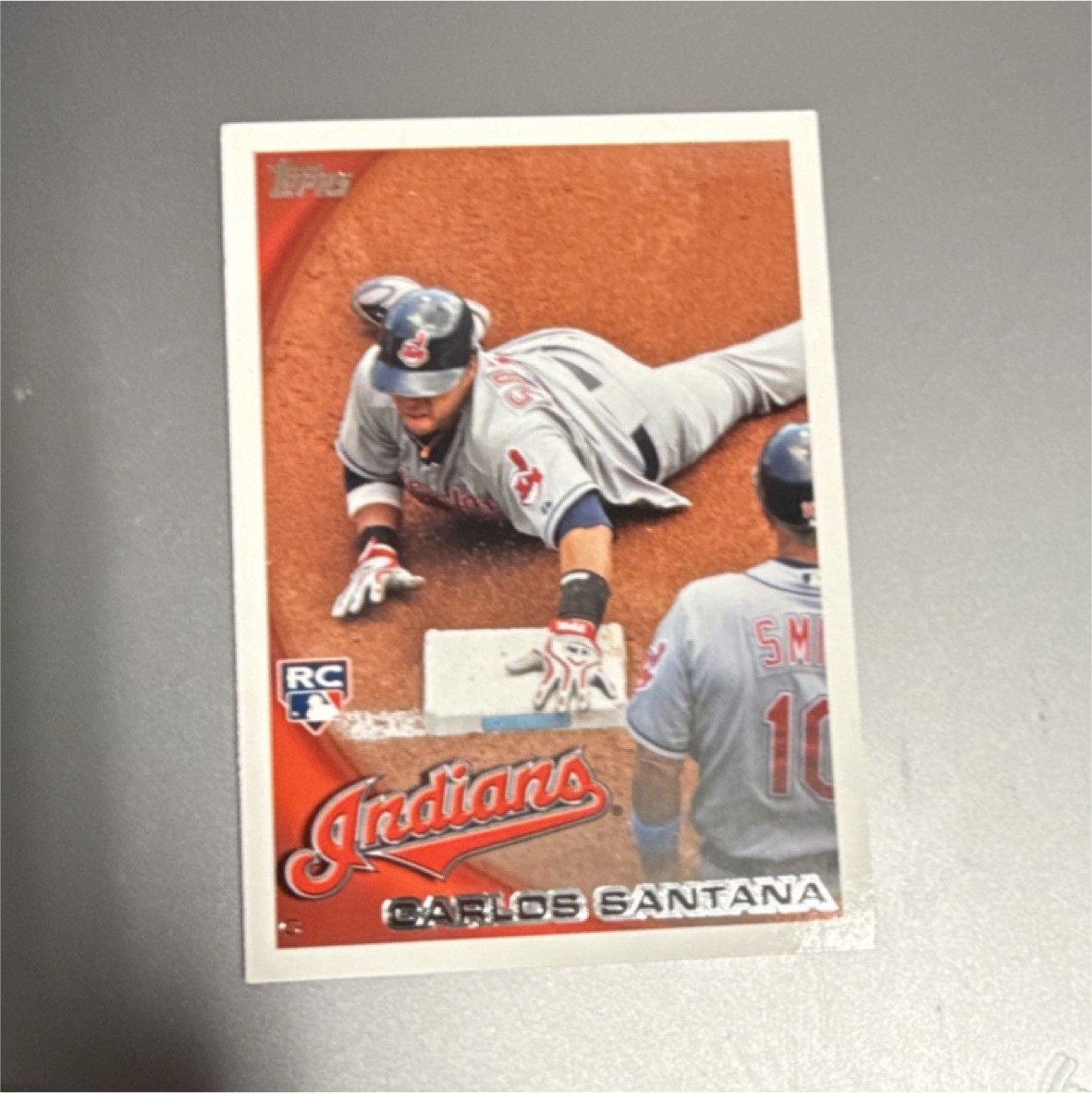 2010 Topps Update Series Carlos Santana Indians Rookie #US-330 Baseball Card