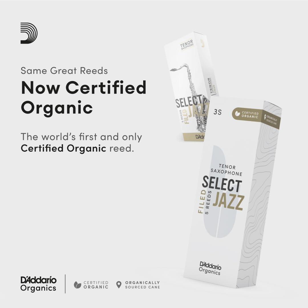D Addario Organic Select Jazz Reeds Brass Woodwind Instruments Great Sound