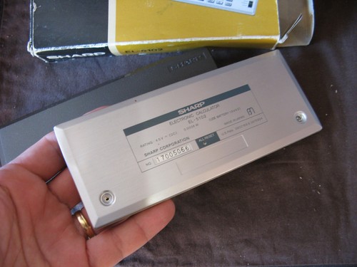 Ancienne calculatrice finance "pour pièce" Sharp EL-5102 Made in Japan Vs 1975 - Afbeelding 2 van 11