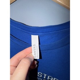 Bella Canvas Mega Man 3 Boss Select Screen Graphic Tee Blue Mens L Retro NES