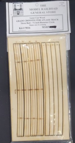 The Model Railroad General Store 9016 Grado O Cruce para Atlas Track Kit | Condition: New