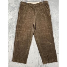 Vintage Polo Jeans Co Ralph Lauren Corduroy Pants Mens 38x32 Brown Wide Wale Y2K