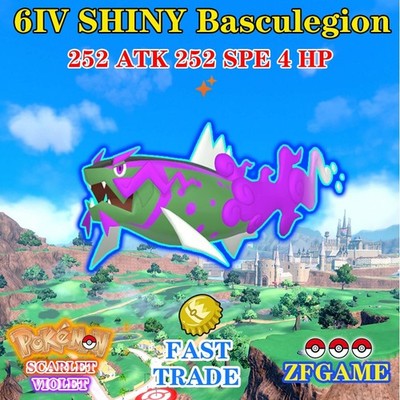  POKEMON 6IV SHINY Basculegion + EVS   SCARLET and VIOLET  Online delivery 