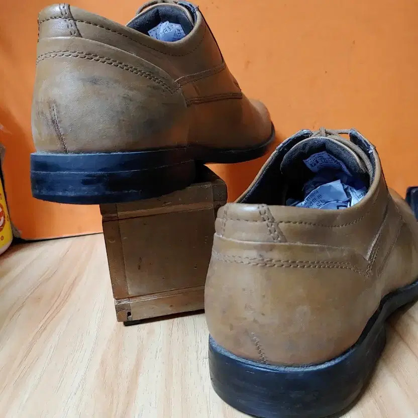 Lacoste Navy Leather Loafers, US7.5 (Recommended 260mm)