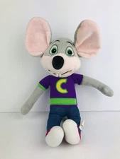 Chuck E Cheese Plush 2012 Showbiz Pizza 12" T Stuffed Toy Mouse Arcade Game