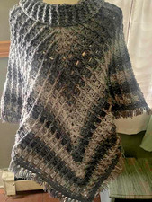 Handmade Adult vintage Crochet Poncho 