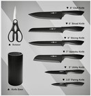 HUNTER.DUAL 8-Piece Knife Block Set A-GX-8 Stainless Steel Black with Holder — photo 5