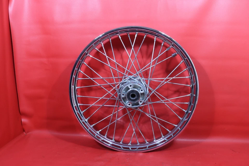 2000 HARLEY-DAVIDSON NIGHT TRAIN FXSTB FRONT WHEEL RIM 21" X 2.15 MINR BND VIDEO Foto 2 de 4