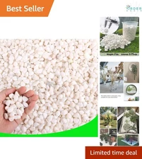 White Pebbles for Plants 3lb Gravel Decorative Rocks for Garden Vases
