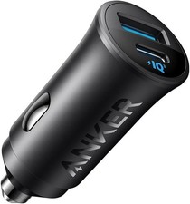Anker USB-C Kfz-Ladeger�t, 30W 2-Port Typ-C Kfz-Netzteil, Kfz-Ladeger�t F�r Ipho