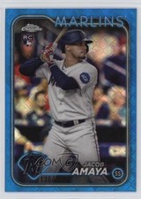 2024 Topps Chrome Logofractor Edition Blue Refractor /150 Jacob Amaya #92 0e7u