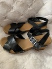 Patricia Nash Gigi Black Leather Clog Sandal Platform  Size 9 — photo 1