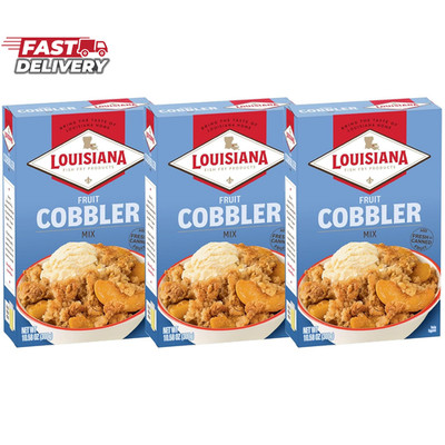 Cobbler Mix 10.58 Oz. (Pack of 3) - Homemade Dessert in Minutes - Just Add Your