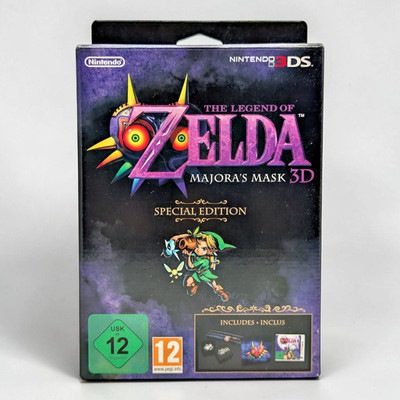 The Legend of Zelda Majora's Mask 3D Special Edition Nintendo 3DS Sehr Gut CIB