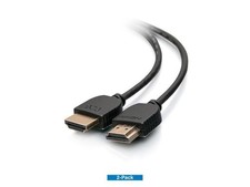 C2G 2pk 6ft Slim Flexible HS HDMI Cable - C2G21007