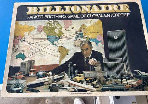 Vintage 1973 BILLIONAIRE Board Game by Parker Brothers SUPER RARE COLLECTIBLE