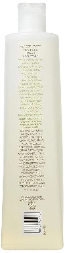 Jabón corporal Trader Joes Tea Tree Tingle menta y eucalipto paquete de 2 16 oz cada uno Foto 2 de 3
