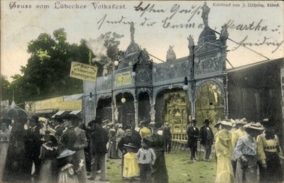 Ak Hansestadt Lübeck, Volksfest - 11292829