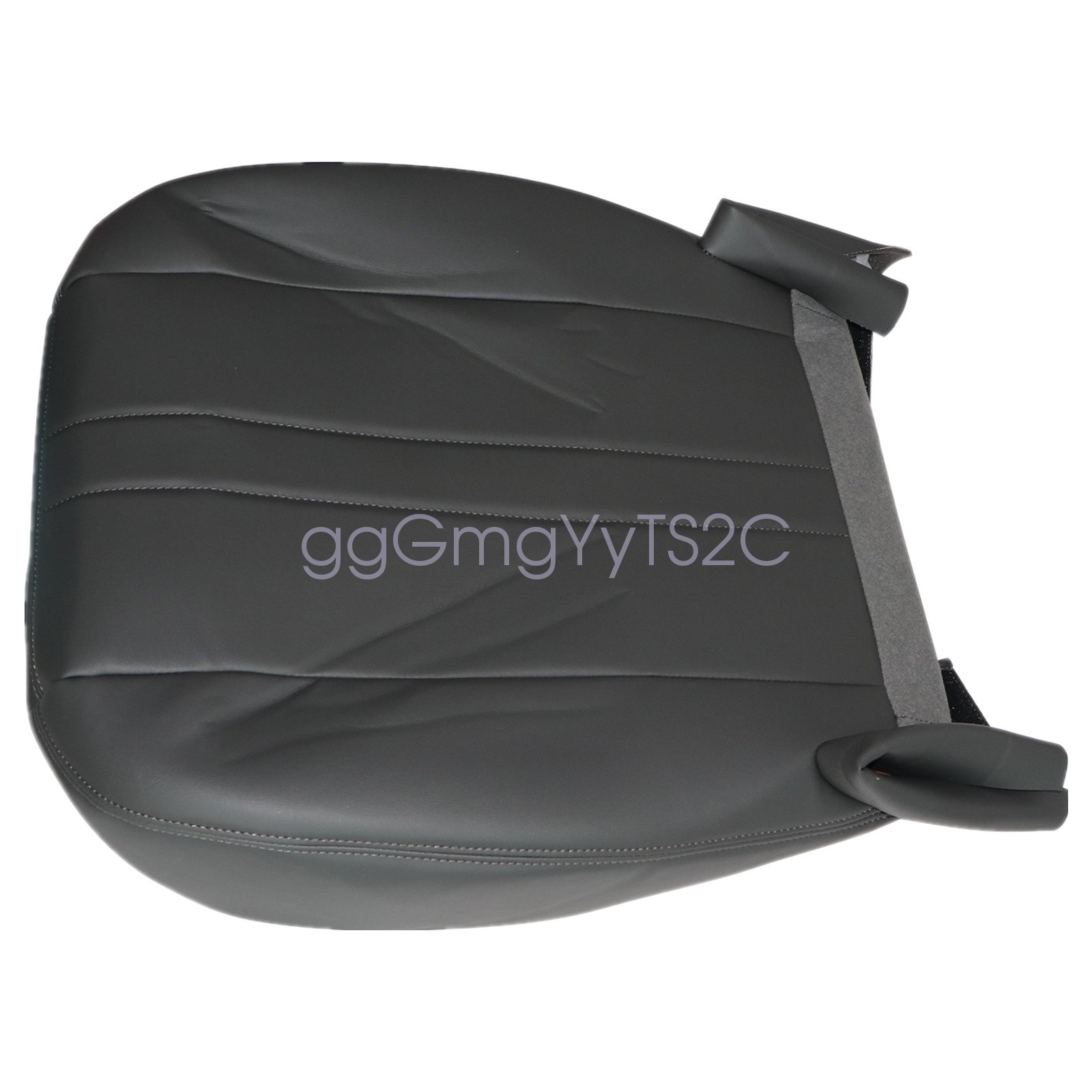 Driver Side Bottom Leather Seat Cover Dark Gray 2003-2016 For Chevy GMC C Series