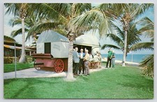 Fort Lauderdale Sea Ranch Hotel Outdoor Bar Postcard