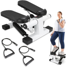 Portable Mini Stepper with LCD Monitor  Resistance Bands for Home Workout