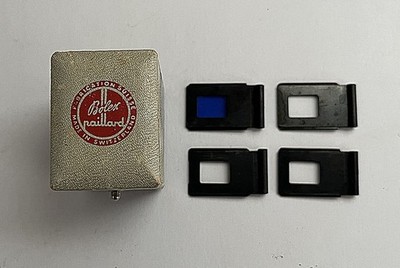Bolex H8 Filter Holder Box with 5 Holders & 4 Filters