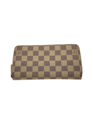 Louis Vuitton Long Wallet Zippy Organizer Dami Air Zul White Vinyl Ladies' Used