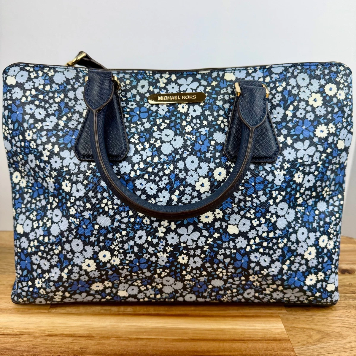 新品未使用】 MICHAEL KORS ショルダーバッグ 花柄 ネイビー マイケル 