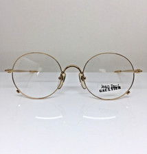 Vintage Jean Paul Gaultier JPG 55-1176 Eyeglasses GP Gold Plated Made Japan 49mm