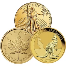 1/2 oz Gold Coin (Random Year, Varied Condition, Any Mint)