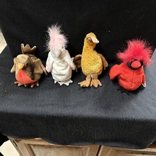 Ty Beanie Baby Birds Lot Of 4 KuKu Early 1997, Beck 1998 Mac 1999 GUC