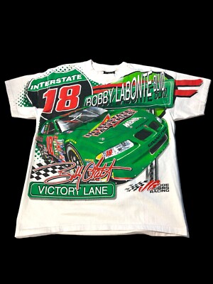 Vintage Bobby Labonte Interstate Batteries Nascar Victory Lane Graphic-T 93965
