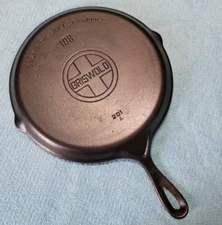 Griswold Cast Iron #108 Skillet Griddle Block Logo Beautiful Condition!!