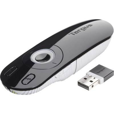 Targus Laser Presentation Remote, Presenter, kabellos, 5 Tasten, schwarz