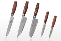 Zhen Japanese Vg-10 5-piece 3-layer Forged Steel Cutlery Knife Set, Pakka Wood, on sale Zhen Japanese Vg-10 5-piece 3-layer Forged Steel Cutlery Knife Set, Pakka Wood, on sale