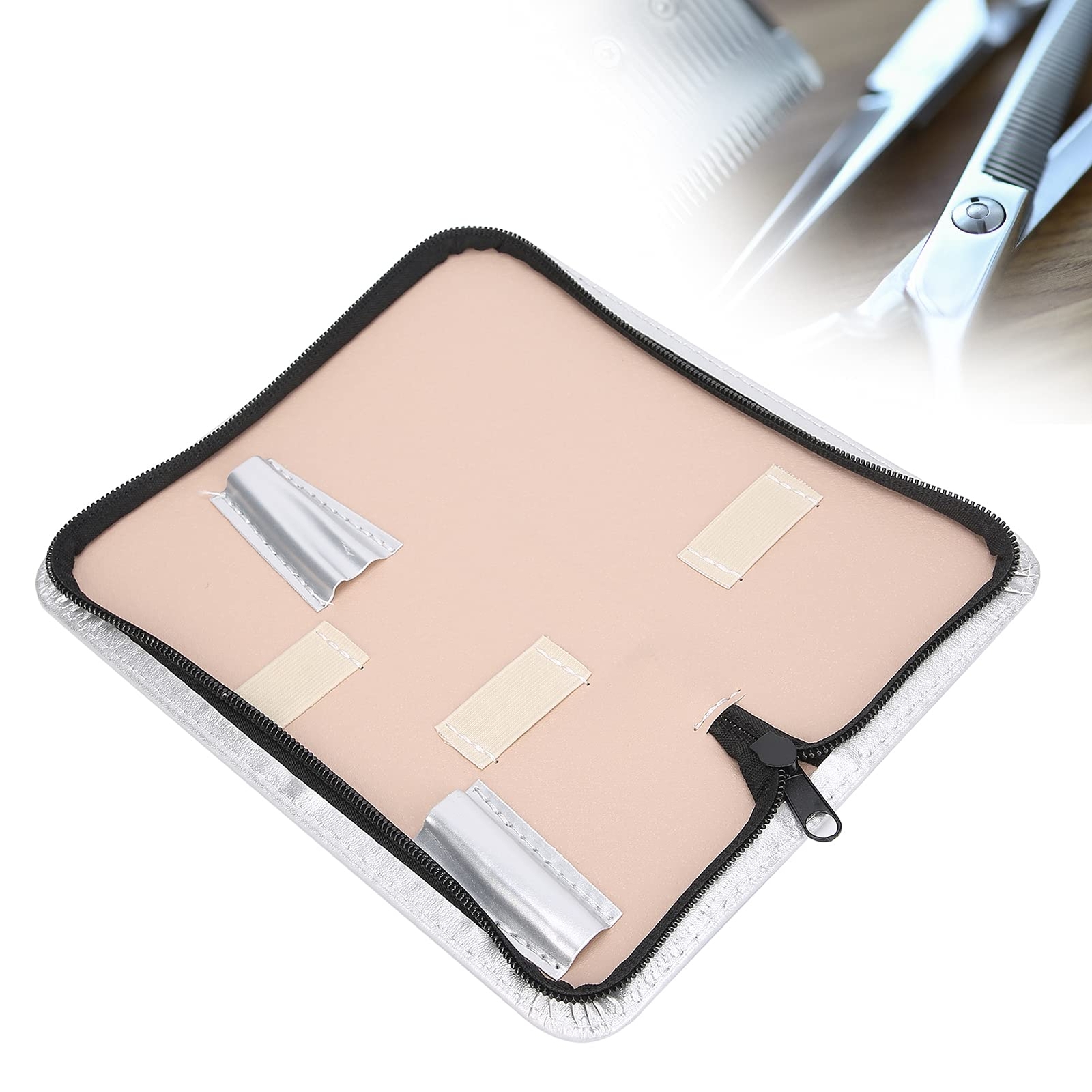 PU Leather Scissors Pouch Hair Stylist Scissor Holder Pouch Cases for Hairdre...