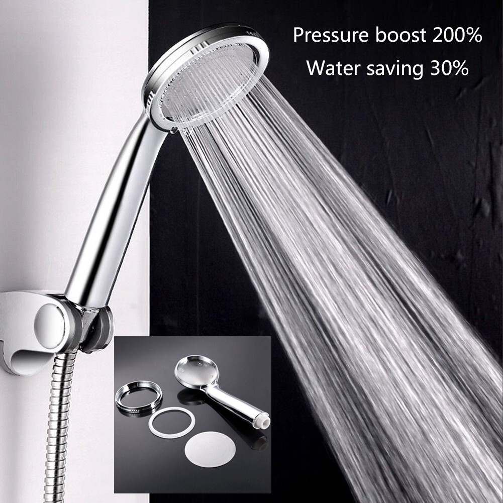 Silver High Pressure Motorhome Shower Head Chrome Finish Bathing Heads 0-6 Mpa
