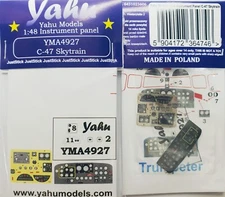 YAHU YMA4927 C-47 Skytrain 1/48 Instrument panel