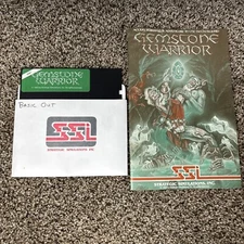 Atari Gemstone Warrior SSI Strategic Simulations 1984 48K Atari Game And Manual