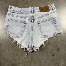 Calvin Klein Shorts Womens 9 Blue Light Wash Cutt Offs Distressed Vintage USA