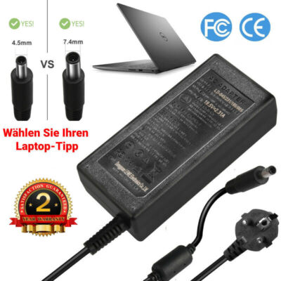 AKELON 65W/45W Ladegerät Für Dell Laptops – Kompatibel Mit Inspiron, Latitude, XPS (19,5V, 4,5x3,0mm)