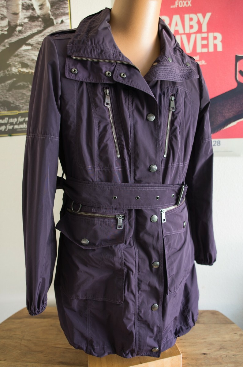 BURBERRY BRIT 紫 チェック柄 トレンチコート BURBERRY BRIT 紫 チェック柄 トレンチコート