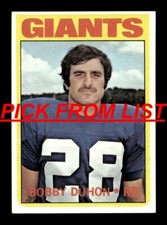 1972 Topps Football 10-247 EX/EX+ Pick From List All PICTURED kk6 kk9 kk7