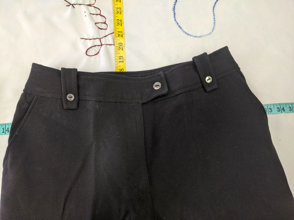 Pantalones de vestir informales negros cintura elástica para mujer Simonton Says George Simonton 12 Foto 2 de 4