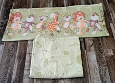 Baby Nursery Duvet & Sheet Set Russian Sleepy Thom K Jungle Animals Green