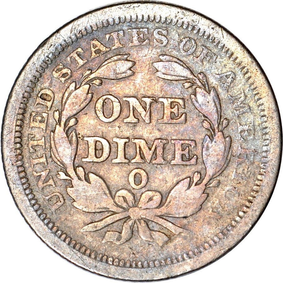 1853-O 10C Seated Liberty Dime VF(Scratch) K17104 | eBay