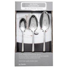 SET OF 3 PROFESSIONAL CHEF ROCHER SPOONS GIFT SET FOR ROCHELLA AND QUENELLE ETC