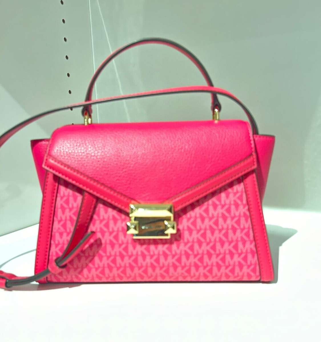 Michael Kors Whitney Medium Flap Shoulder Satchel Bag Michael Kors Whitney Medium Flap Shoulder Satchel Bag