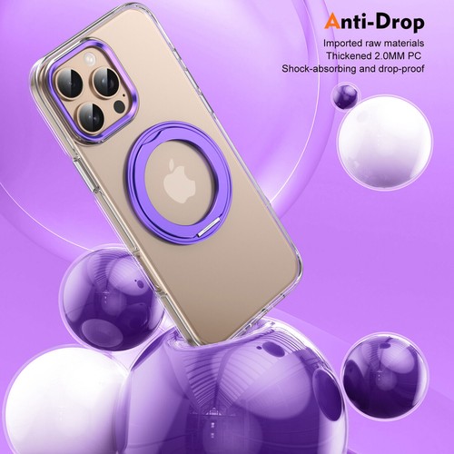 Custodia trasparente antiurto per iPhone 16 Pro Max 15 14 13 supporto anello Mag Safe Cover - Foto 60 di 82